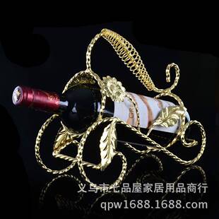 热销新款加粗向日葵红酒架 欧式风情红酒架 载着太阳的花红酒架
