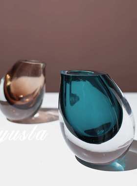 简约现代客厅茶几插干花瓶餐厅吧台柜酒店别墅样板间摆件软装饰品