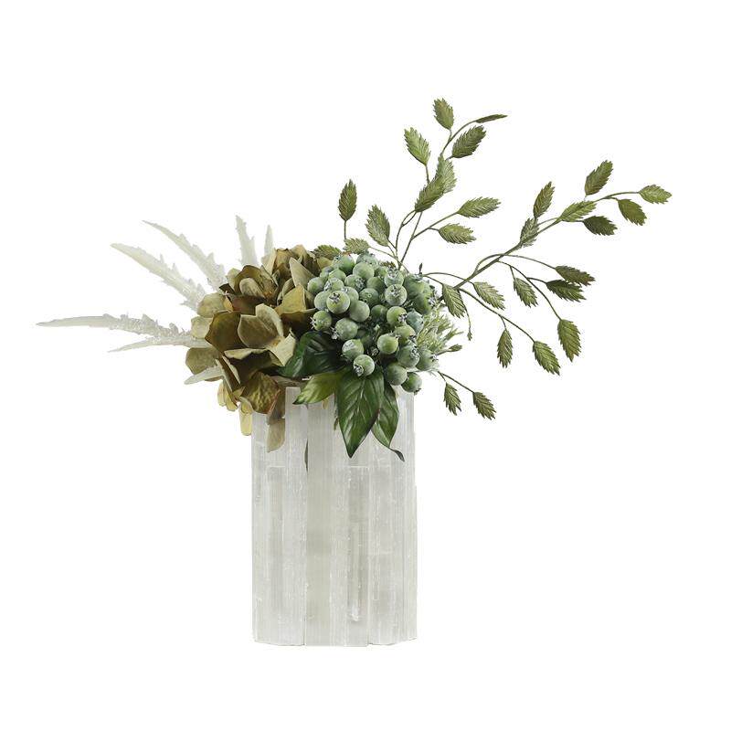 现代样板间售楼处仿真花艺摆件玻璃插花洽谈桌客厅茶几轻奢装饰品,鲜花速递/花卉仿真/绿植园艺,仿真绿植,淘宝优惠券,粉丝福利购,淘宝优惠卷