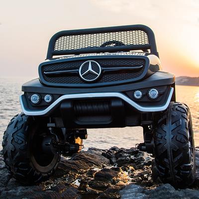 正品奔驰小儿汽童电动车四轮遥控车孩宝大宝越野双座玩具车子可坐