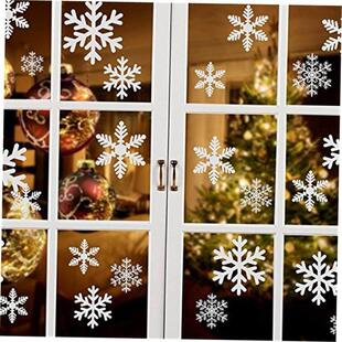 Christmas decoration Snowflake Stickers Red And White Snowfl