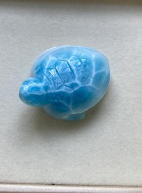 海纹石小海龟吊坠拉利玛龙龟项坠锁骨链坠挂件规格40.2*33.4*16.3