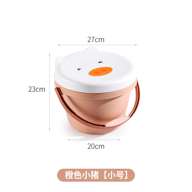 收纳凳卡通玩具毛绒娃娃收纳箱子可坐沙滩储物整理箱筐零食收纳桶图片