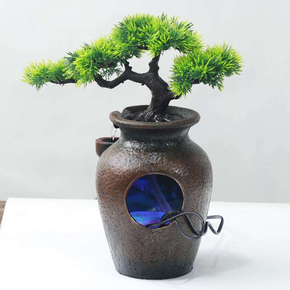 外贸厂家直销浙江摆件轻奢流水花瓶树脂工艺品L27插树欧式盆景