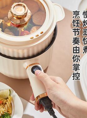 119310电煮锅多功能电热型锅锅学生宿舍V锅煮饭迷你小电不粘小英