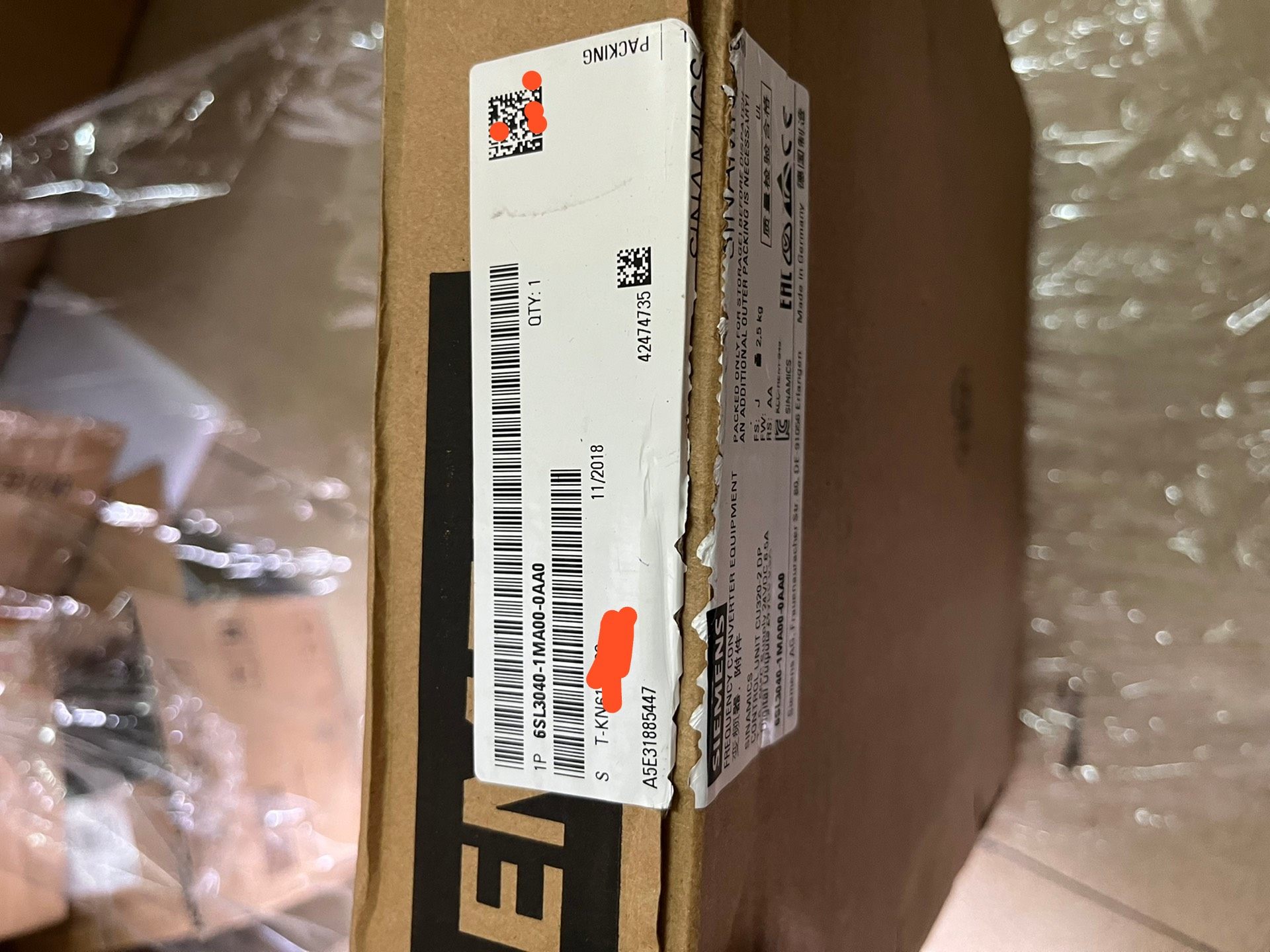 西门子6SL3040-1MA00-0AA0 全新仅拆封，原装