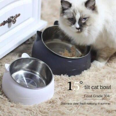 400/200ML Cat Dog Bowl 15 Degrees Raised Puppy Base Cat