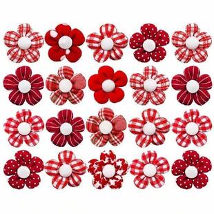 Set Hairties Hair Bands Elastic 20PCS Kittens Flower