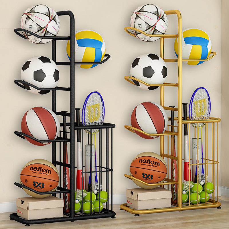 球类收纳层架家用室内学校足排球篮球架托 托多层摆放置物架儿童