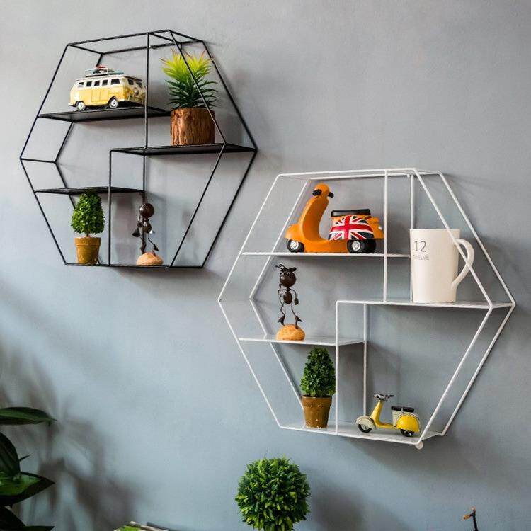 铁艺壁挂装饰品墙壁厨房挂架多层置物架创意置物架铁艺壁饰壁挂