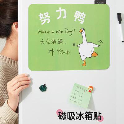 Erasable Refrigerator Message Board, Small Blackboard Magnet