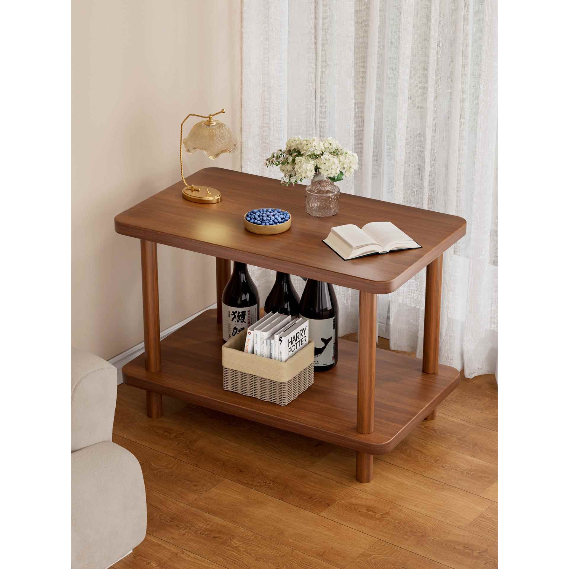 小桌子小茶几客厅沙发边几长方形边桌小方桌卧室床边桌床头置物架