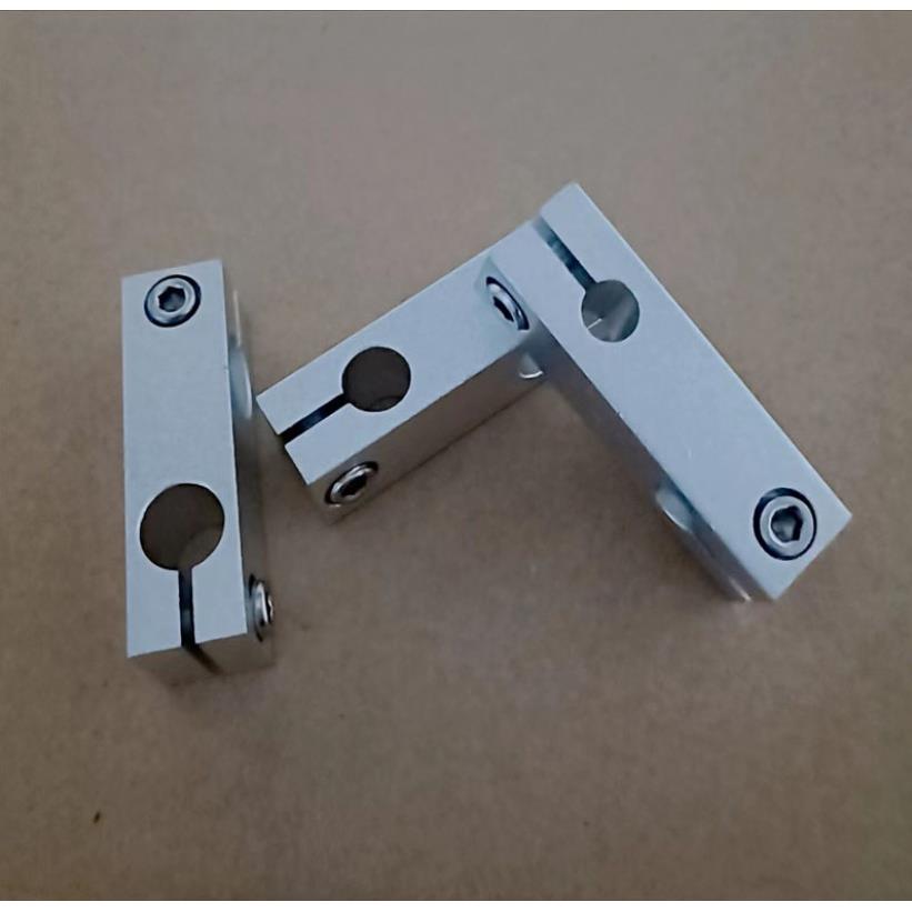 加长型光轴十字连接件光轴固定块铝制锁紧固定夹8*8 10*10 12*12