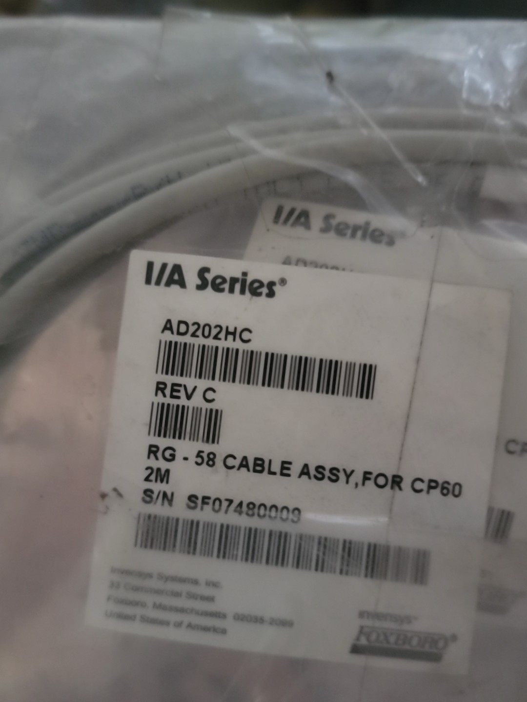 福克斯波罗 I/A Series AD202HC RG-58