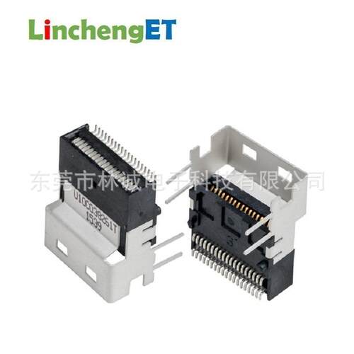 Amphenol Slim SAS 4i SFF-8654 连接器 R/A U10-C038-200T