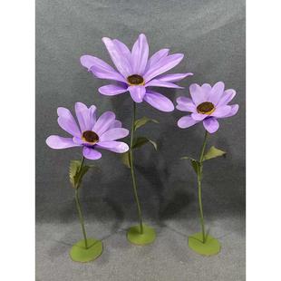 飾道具紗花場景布置婚禮路引花 大型婚慶雛菊手工紙花泡沫花櫥窗裝