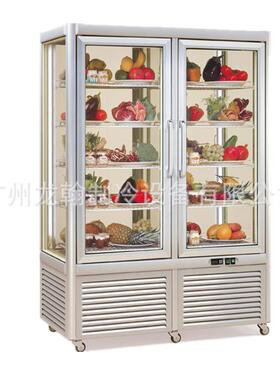 立式双门玻璃蛋糕冷藏展示柜商用水果熟食甜品风冷保鲜冷藏冰柜