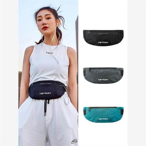 运动Waist Bum Bag Running Jogging Belt Pouch Zip Fanny Pack