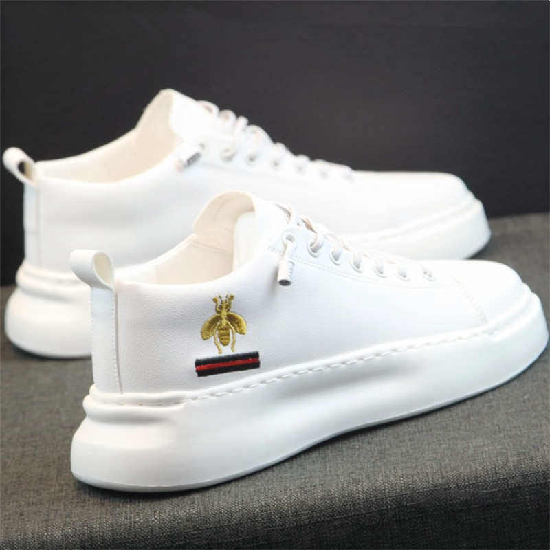 刺绣小白鞋男鞋子潮2020春秋新款厚底内增高学生运动休闲松糕板鞋,流行男鞋,休闲板鞋,淘宝优惠券,粉丝福利购,淘宝优惠卷