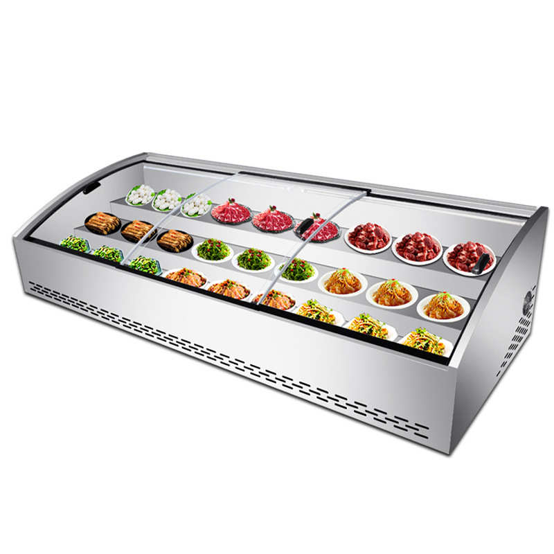 台式阶梯冰台移动摆摊冰柜二三阶梯展示柜商用冷藏不锈钢可移动柜