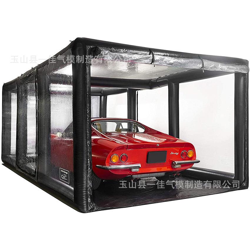 户外防晒防雨汽车遮阳车罩充气停车帐篷移动车库CarCover厂家