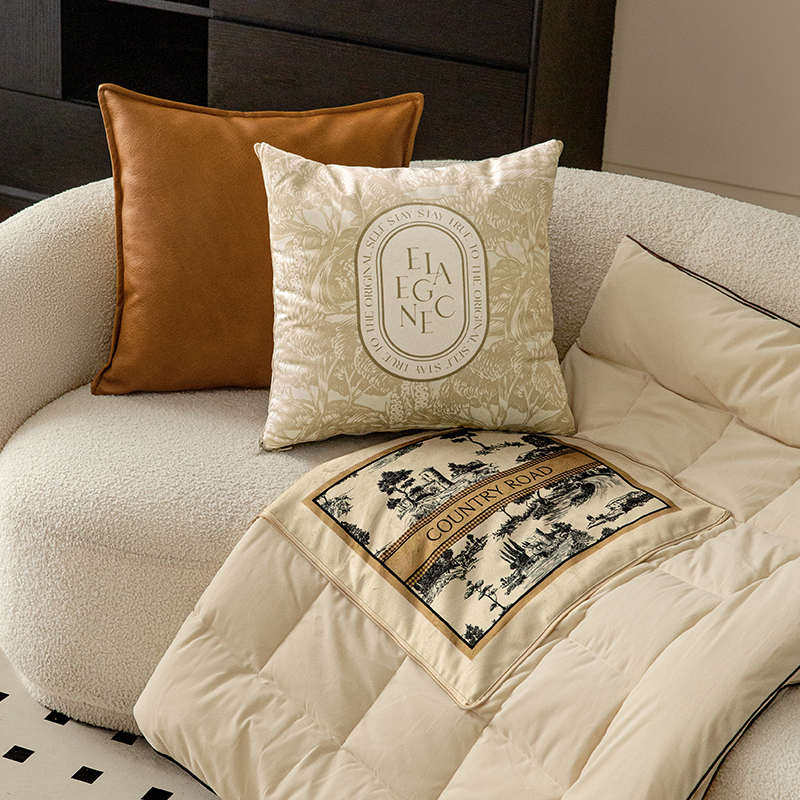 洛勒抱枕被子二合一车载办公室两用夏季2024新款午睡加厚折叠毯子