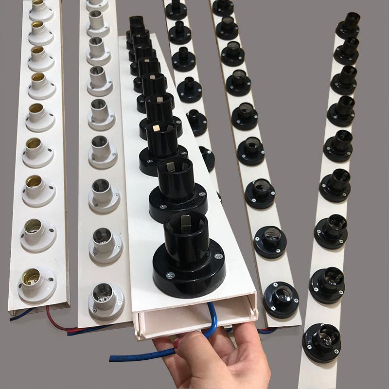 LED灯试亮灯座E27老化板台B22展示座E14展示架E12螺口直插老化座