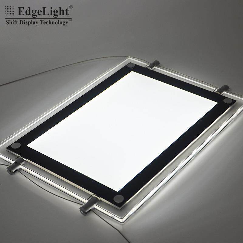 双面玻璃水晶灯箱led亚克力超薄吊挂地铁商场招牌展示广告牌灯箱