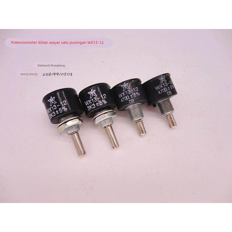 WX13-12.单圈1W线绕电位器系列WX1-5B 1K 4K7 10K 2K2 3K3