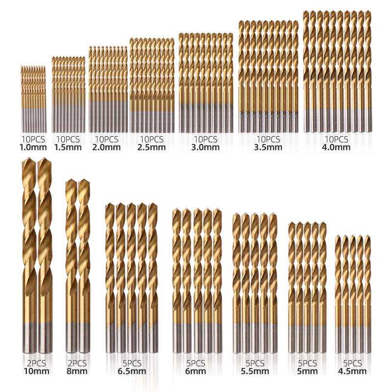 麻花钻头 手电钻钻头套装 不锈钢打孔钢铁金属合金钻头1-10mm超硬