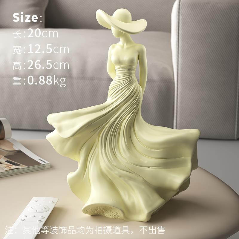 正品轻高奢感春风魅影人物艺术件级感雕塑客厅家书房摆玄关酒柜居