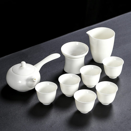 功夫茶厂家新品羊脂套装功夫茶具