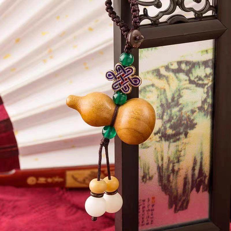 桃木葫芦钥匙扣平安款本命年佩戴汽车钥匙挂件链吊坠饰品男女礼,居家布艺,钥匙扣,淘宝优惠券,粉丝福利购,淘宝优惠卷