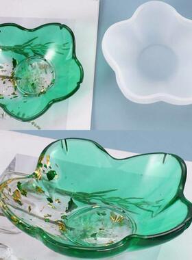 Flower Bowl Plate Resin Mold for DIY Craft Art Silicone Moul
