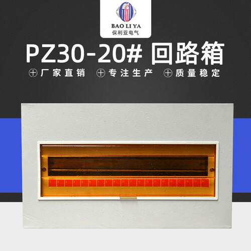 长期销售暗装回路箱PZ30-20#开关控制配电箱回路箱带防尘盖