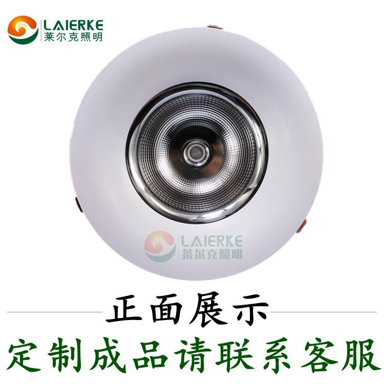 10寸cob筒灯40W套件开孔250mm260mm超市酒店压铸铝大筒灯外壳照明