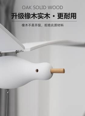 翔飞的海鸥空中吊木坠创意阳台B&B店质平DER衡装饰儿童房飞翔的鸟