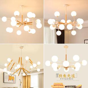 北欧灯具客厅灯简约现代大气家用创意个性 艺术魔豆卧室书房餐吊灯