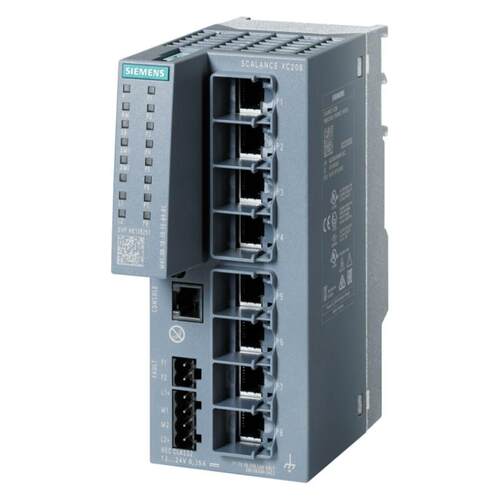6GK5208-0BA00-2AC2西/门子SCALANCE XC208可管理层面2IE交换机