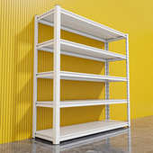 家用货架置物架落地多层杂物储藏间收纳架阳台仓库钢制超市收纳架