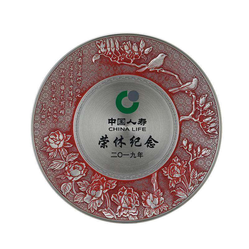 荣盛达纯锡纪念盘 锡盘 纯锡盘 锡看盘