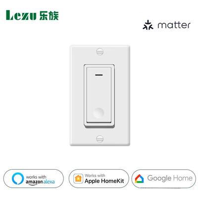 matter可跨平台协议智能120型SW1美规开关homekit谷歌墙壁开关