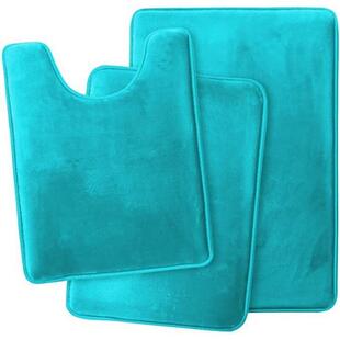 Bathroom Door Mat Cover浴室地垫 Toilet Seat Carpet Floor