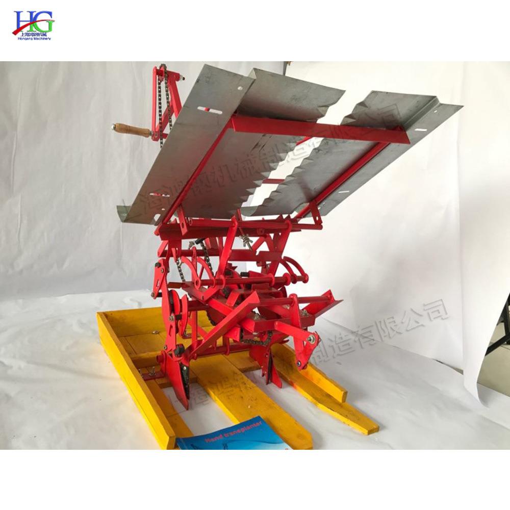 手摇式插秧机苗双行人步退YZR式秧力机丘陵地区小水稻种型植机