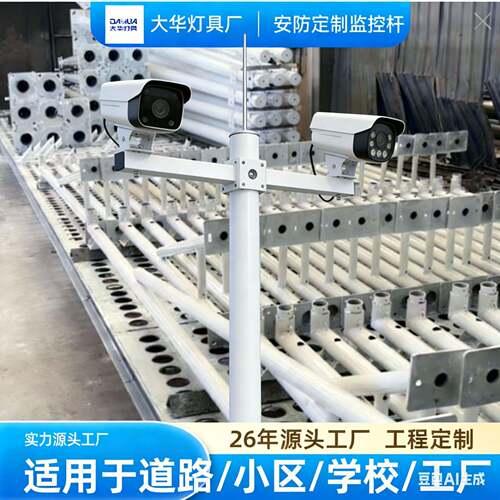 成都监控杆球机枪机抓拍立杆热浸锌不锈钢道路工程26年源头工厂