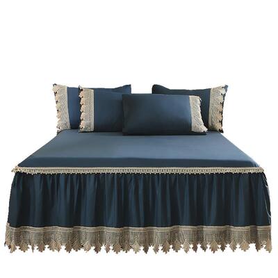 A6L60贡缎裙单件床罩裙式防尘罩床2长023年F76TMH9M新款床绒棉公