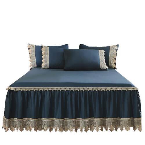 A6L60贡缎裙单件床罩裙式防尘罩床2长023年F76TMH9M新款床绒棉公