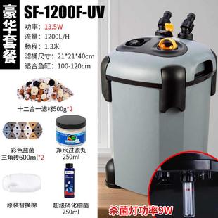 水族箱净水循环桶家用过滤过滤器水缸外滤鱼缸外置缸筒草三合一