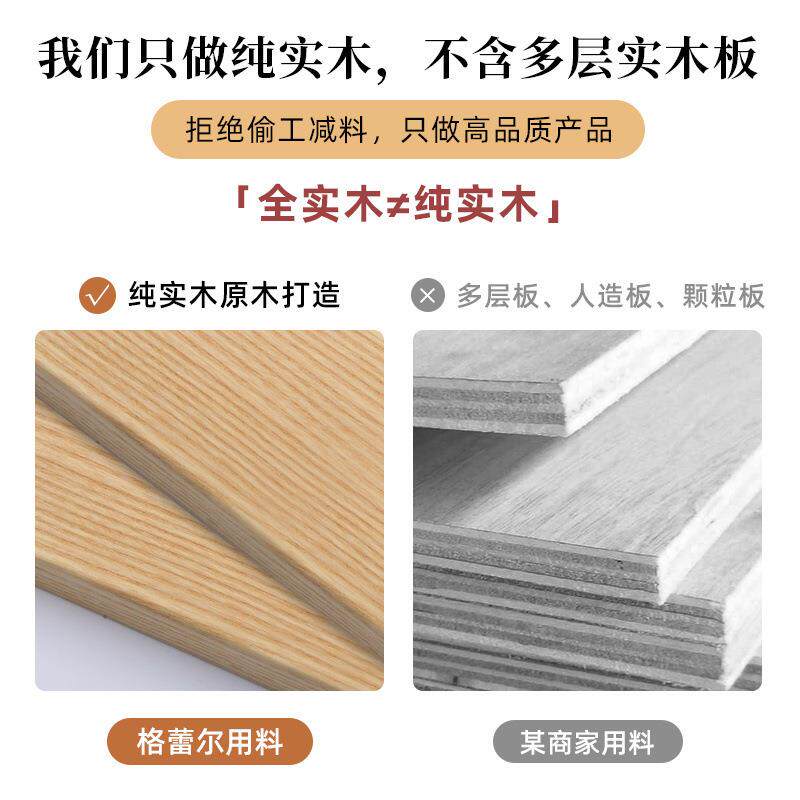 美式全实木圆餐桌椅组合乡村复古纯实木圆形小户型家用饭桌