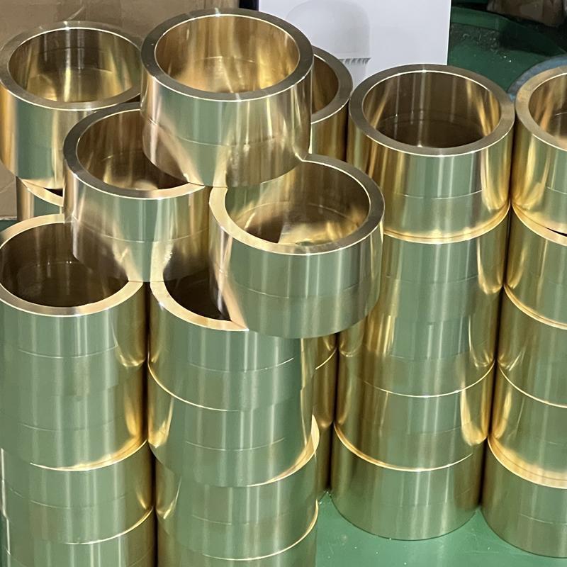 铜套加工定做 黄铜管空心铜管 耐磨法兰铜套 锡青铜铜衬套配件
